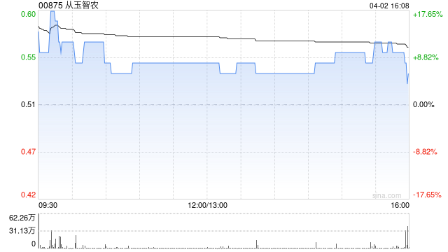 从玉智农授出合共5461.3万份购股权